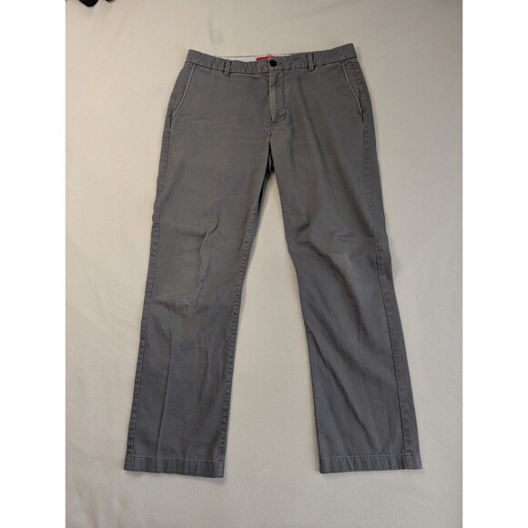 J. Press Trunk Club Khaki Cotton Twill Chino Pants Mens 34/34 (34/30) Gray